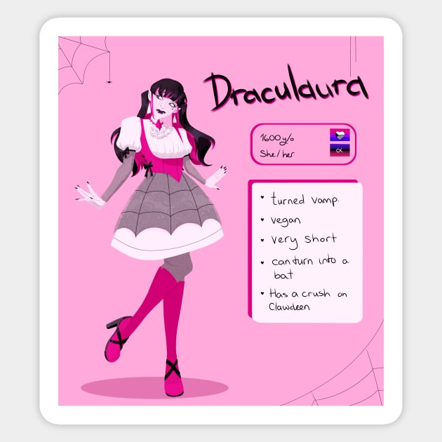 Draculaura Sticker by Cabbaged-Coffee